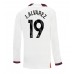 Manchester City Julian Alvarez #19 Voetbalkleding Uitshirt 2023-24 Lange Mouwen